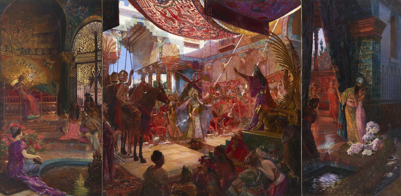 La légende merveilleuse de la reine de Saba et du roi Salomon by Georges Antoine Rochegrosse