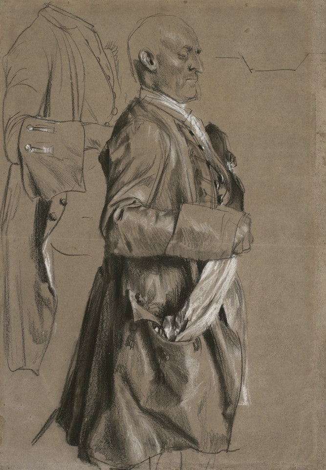 Studie für 'Flötenkonzert Friedrichs II. in Sanssouci' by Adolph Menzel