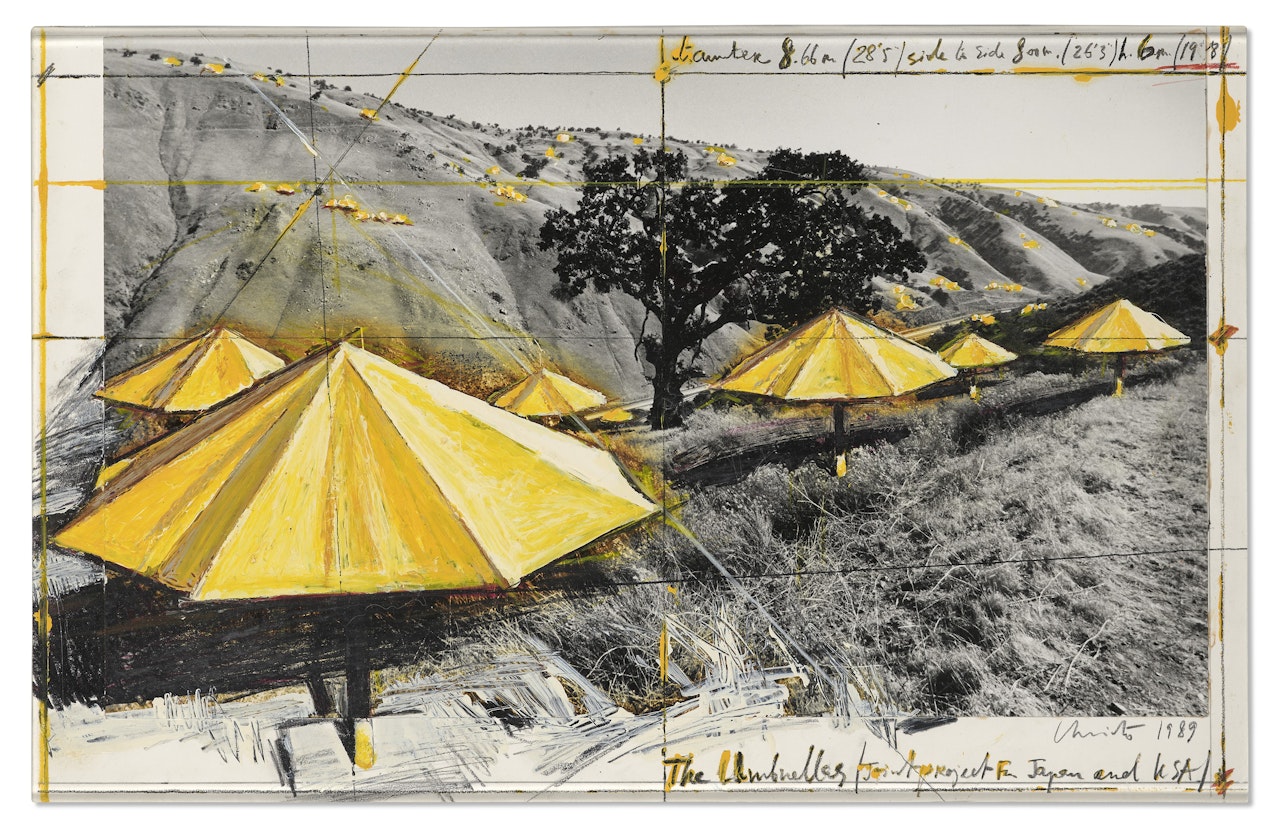 The Umbrellas (Joint project for Japan and USA) by Christo