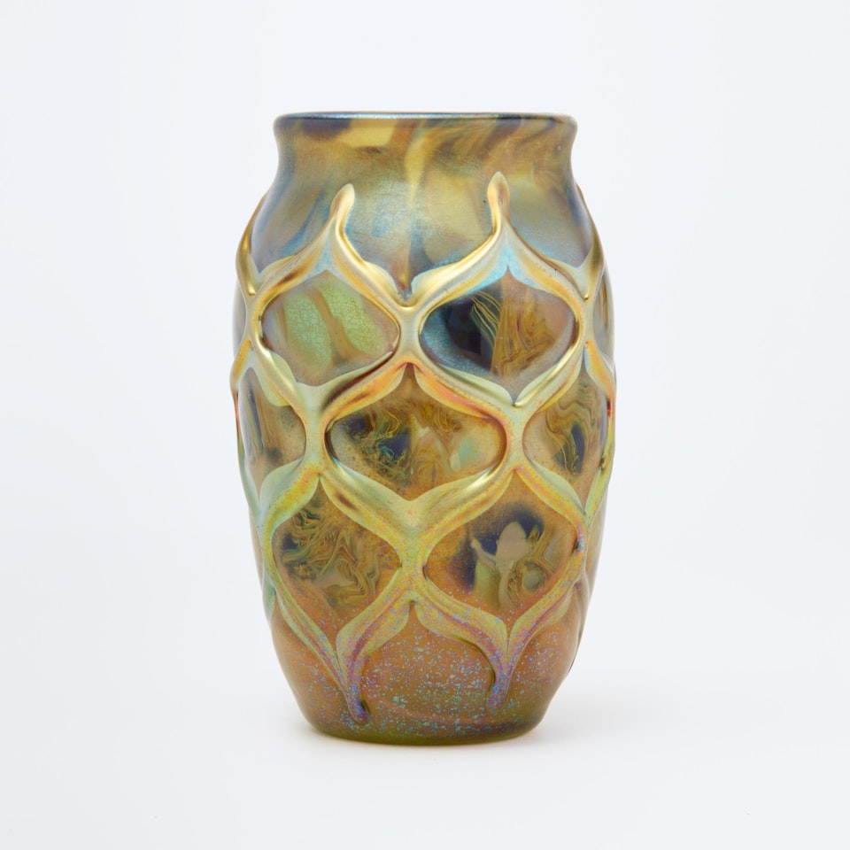 Decorated Paperweight Vase by Tiffany Studios