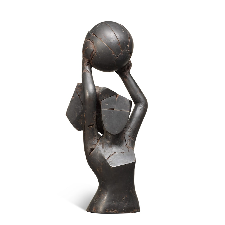 La Chica con la Pelota by Manolo Valdés