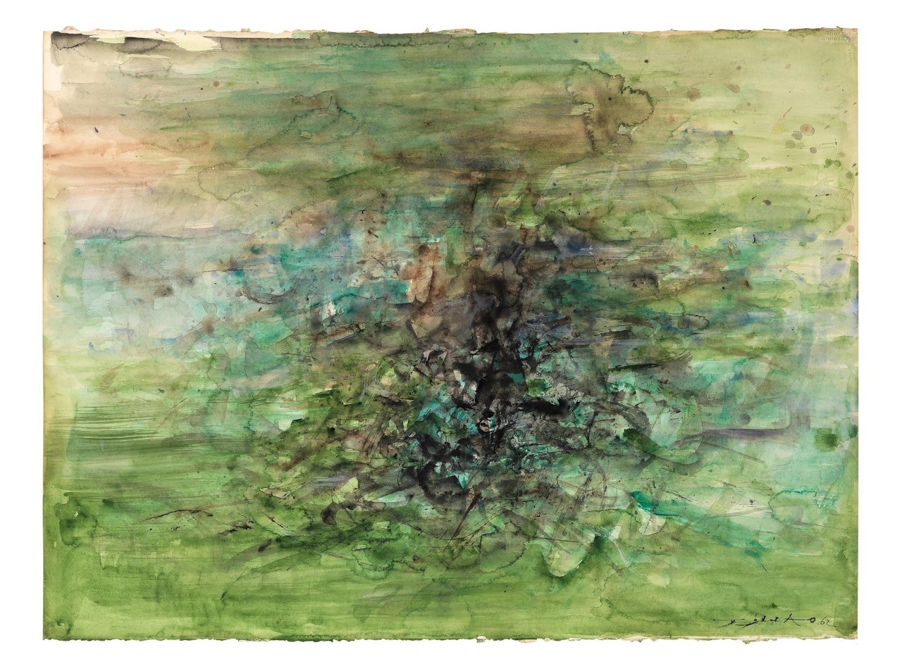 Composition by Zao Wou-Ki