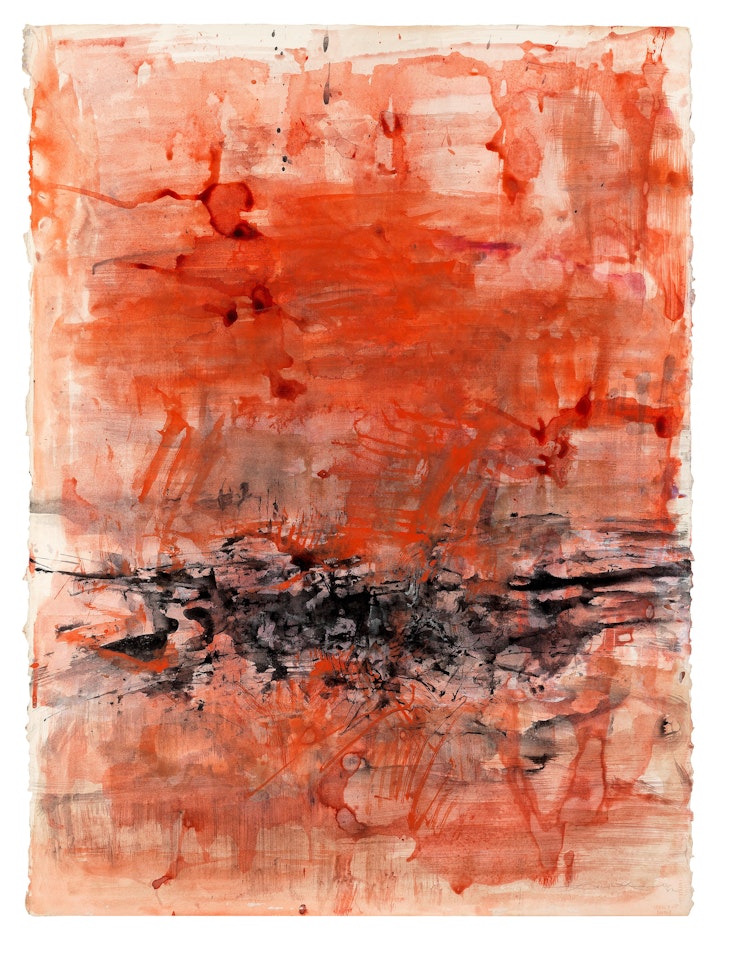 Red Composition by Zao Wou-Ki