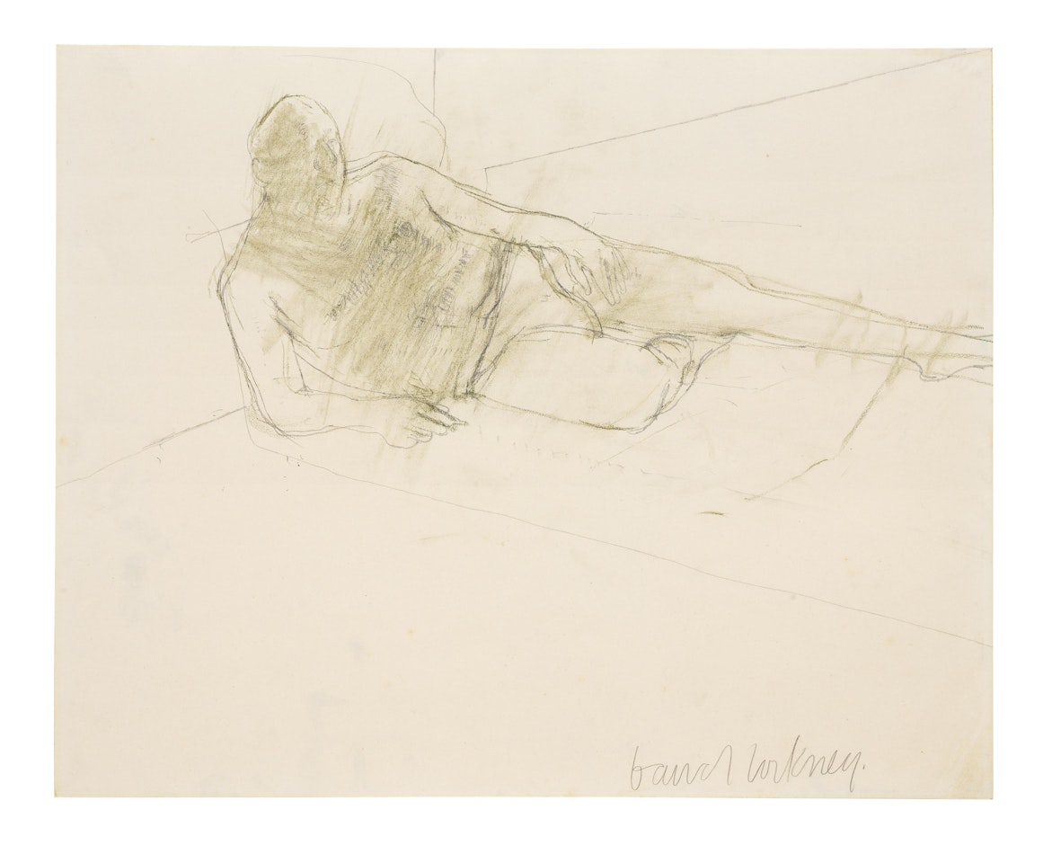 Figure Drawing by David Hockney