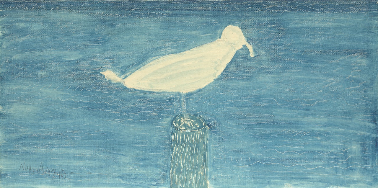 White Gull Resting by Milton Avery