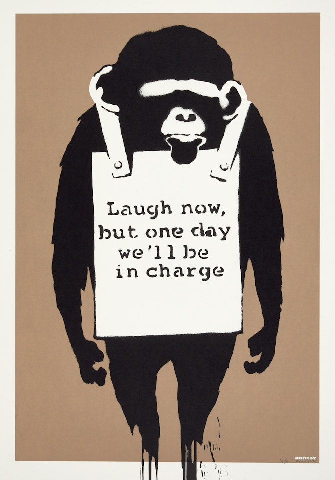 Laugh Now by Banksy