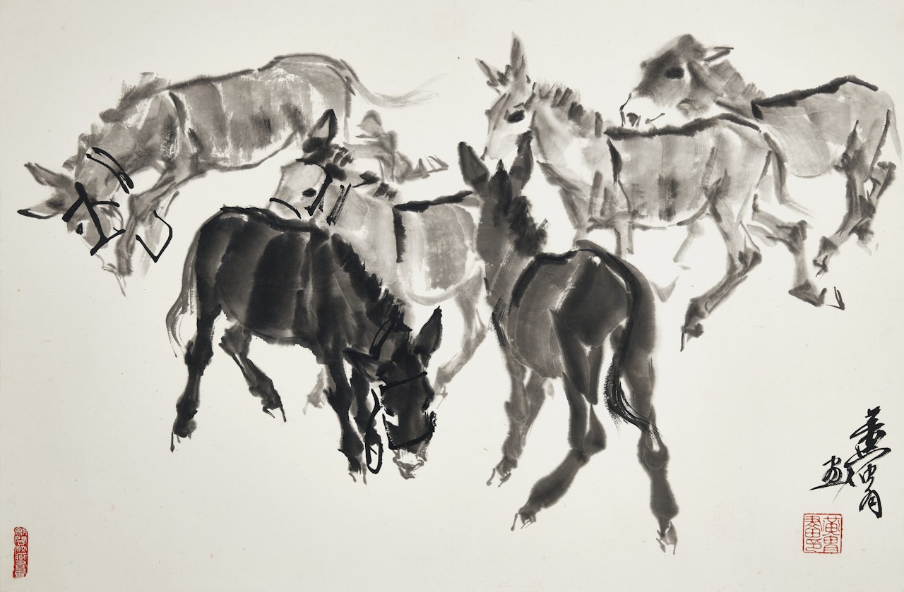 Donkeys by Huang Zhou
