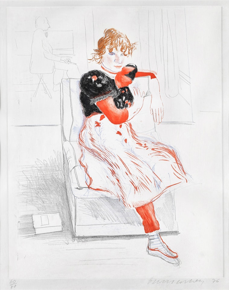 Celia Observing by David Hockney