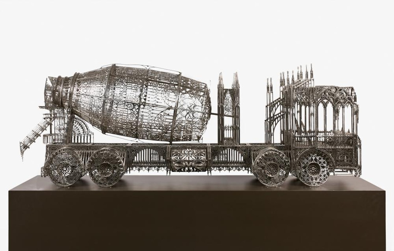 CEMENT TRUCK (SCALE MODEL 1:6) by Wim Delvoye