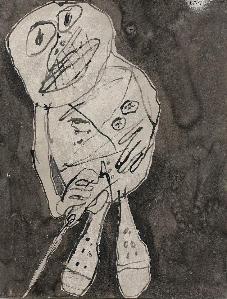 PISSEUR A GAUCHE II by Jean Dubuffet