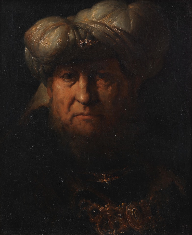 King Uzziah stricken with leprosy by French School