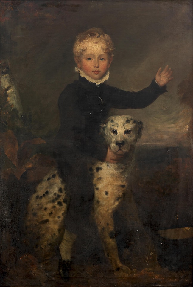 Portrait of a boy by English School