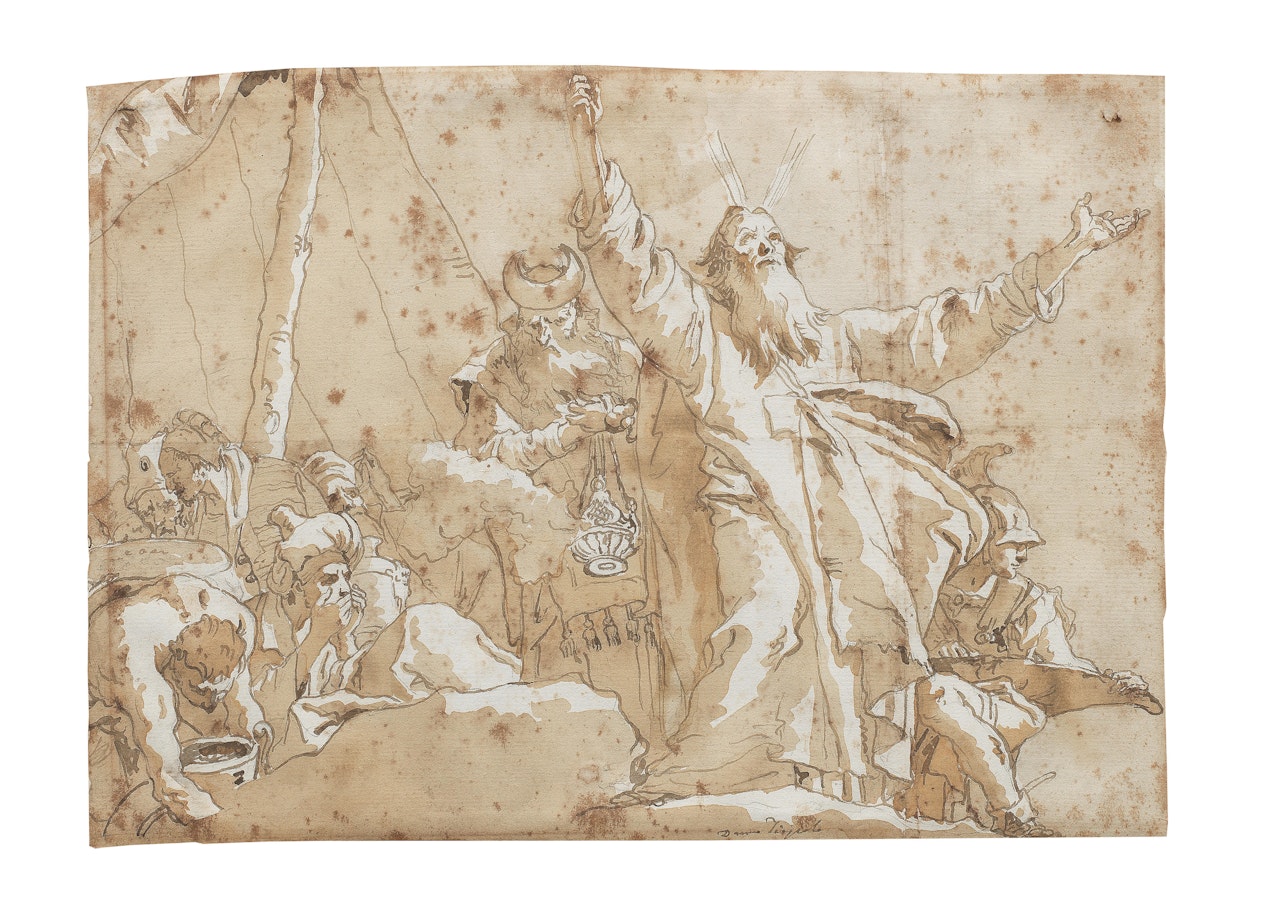 The Gathering of Manna by Giovanni Domenico Tiepolo