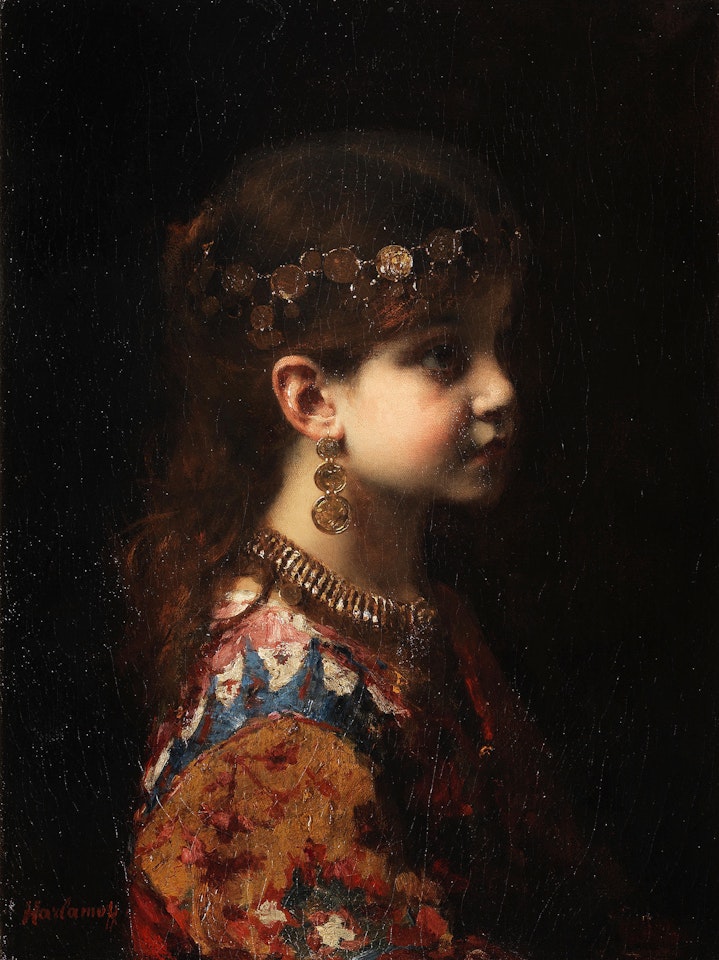 Gypsy girl by Alexei Harlamoff