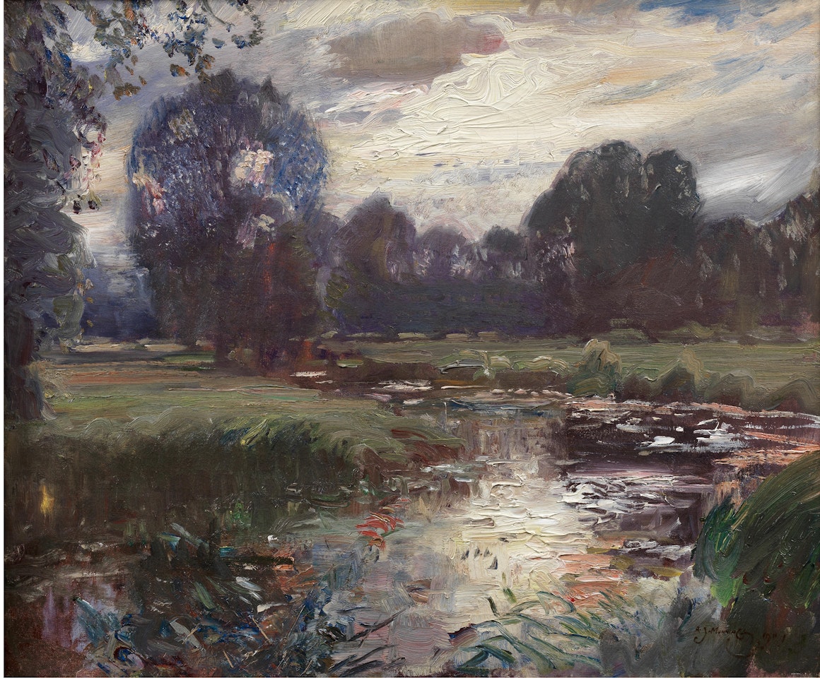 The River Dove by Alfred James Munnings
