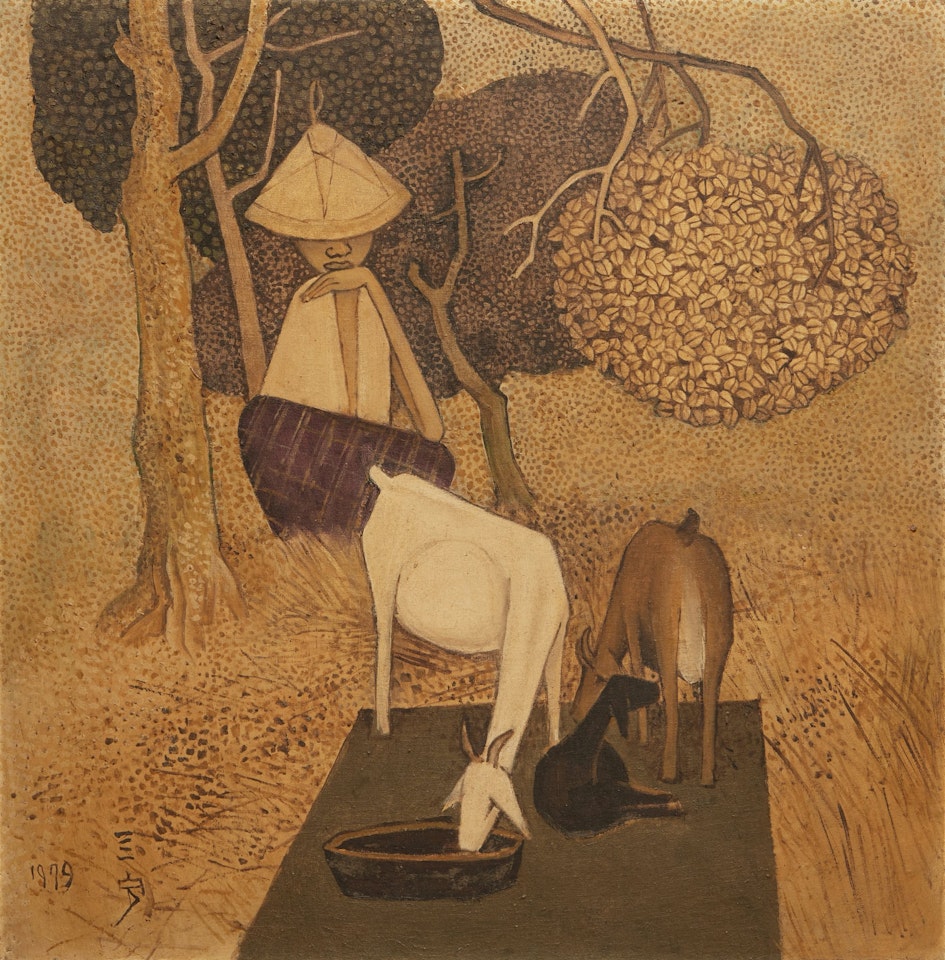 Shepherdess by Cheong Soo Pieng