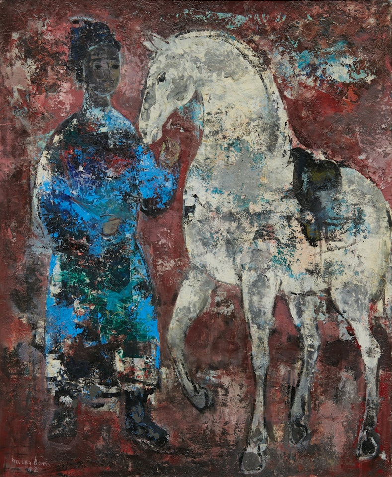 Cavalier et cheval (Rider and horse) by Vu Cao Dam