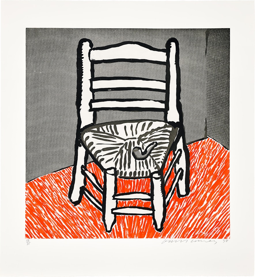 Van Gogh Chair (White) by David Hockney