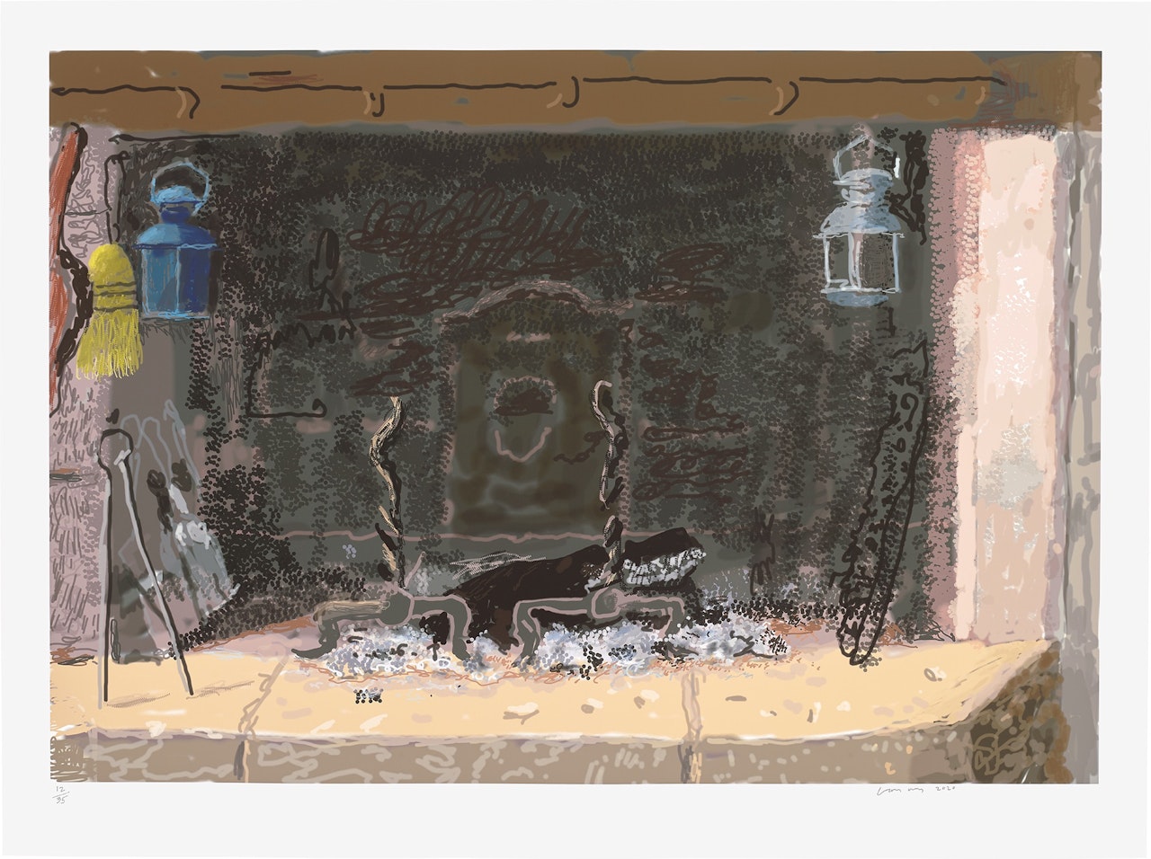 No Fire, from My Normandy by David Hockney