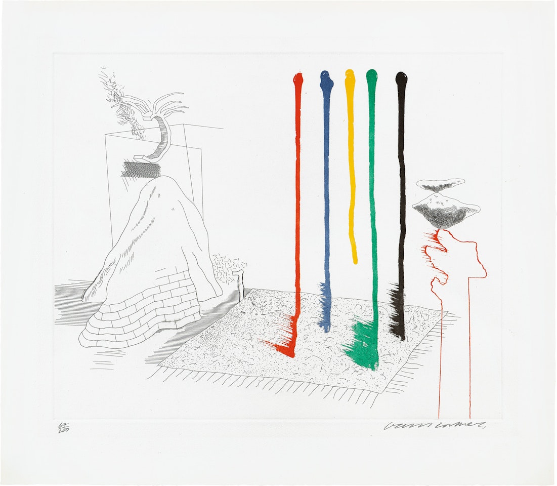 I Say They Are, plate 16 from The Blue Guitar (S.A.C 214, M.C.A.T. 193) by David Hockney