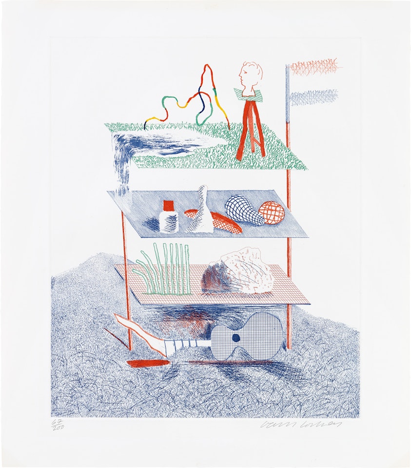 Serenade, plate 19 from The Blue Guitar (S.A.C. 217, M.C.A.T. 196) by David Hockney