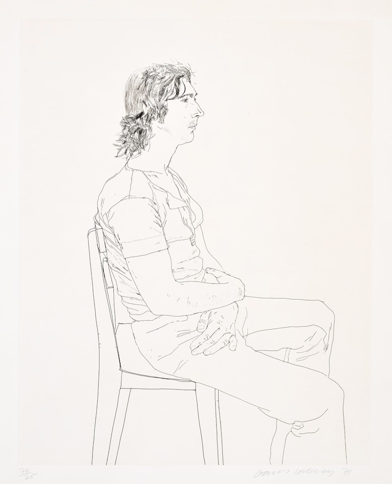 Maurice Payne (S.A.C. 123, M.C.A.T. 115) by David Hockney
