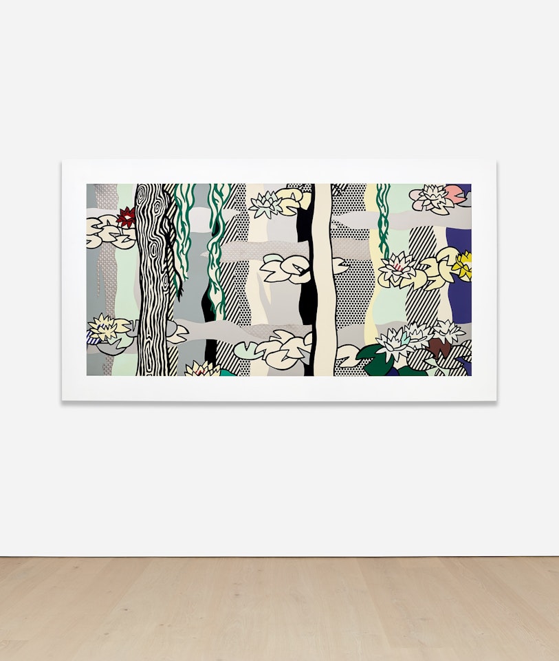 Water Lilies with Willows, from Water Lilies (C. 266) by Roy Lichtenstein