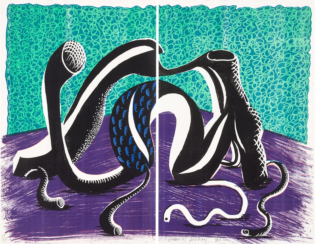 Extending, February by David Hockney