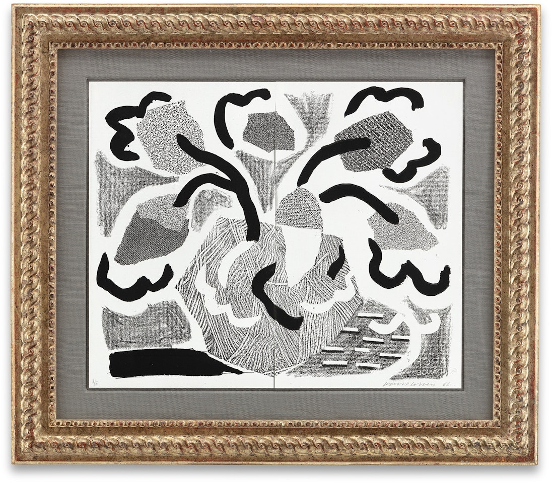 Grey Blooms, May  (M.C.A.T. 305) by David Hockney