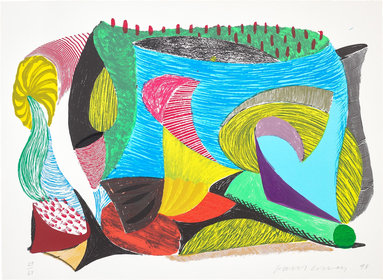 Above and Beyond, from Some More New Prints (Gemini G.E.L. 1625, M.C.A.T. 339) by David Hockney