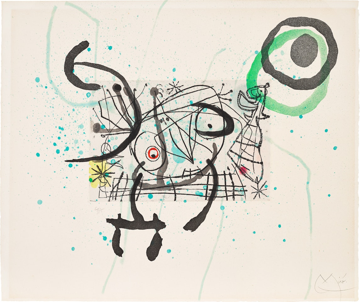 Fissures (Cracks): plate X (D. 463) by Joan Miró