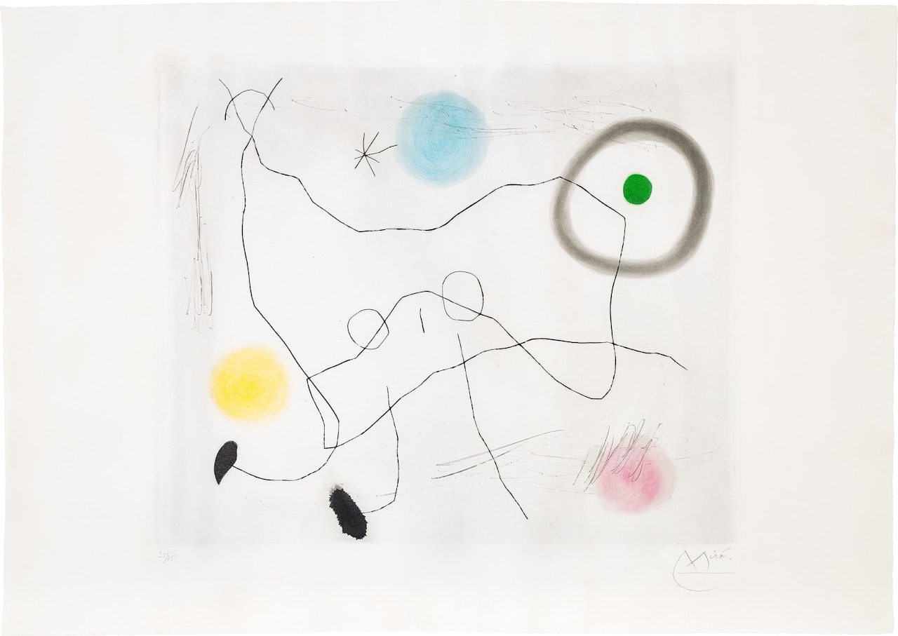 Crapaud lyre (Lyre Toad) (D. 389) by Joan Miró