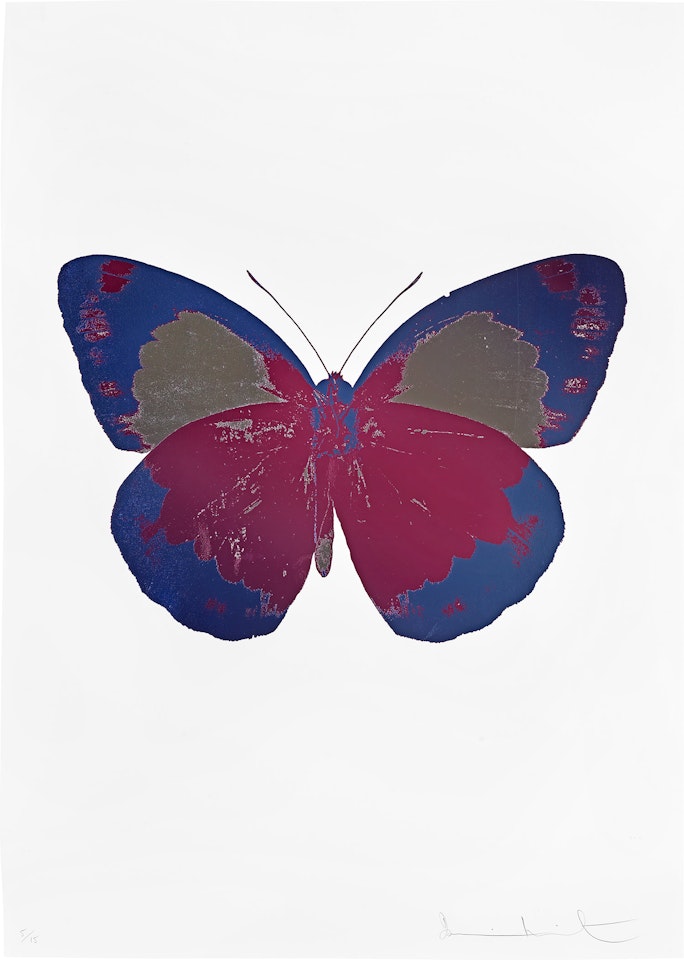 The Souls II - Loganberry Pink/Cornflower Blue/Silver Gloss by Damien Hirst