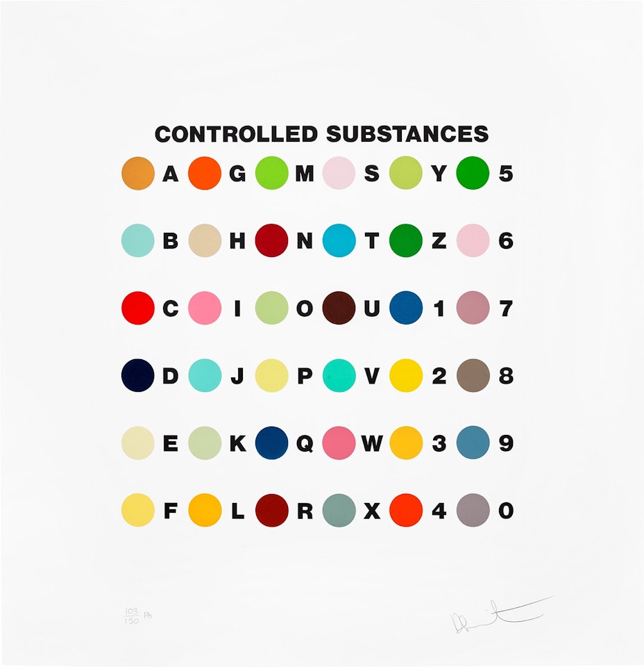 Controlled Substances Key Spot by Damien Hirst