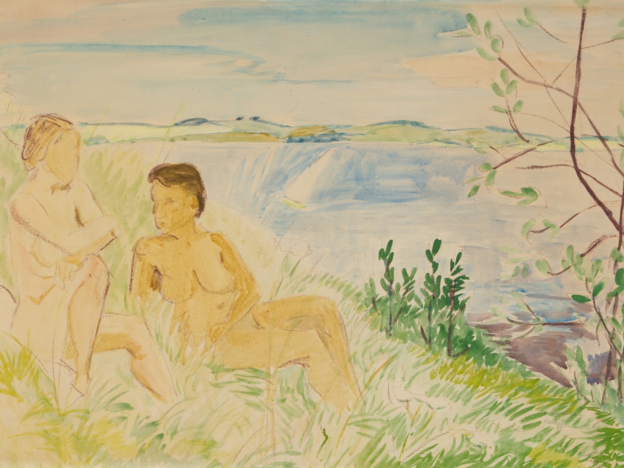 Sommertag (Summer Day) by Erich Heckel