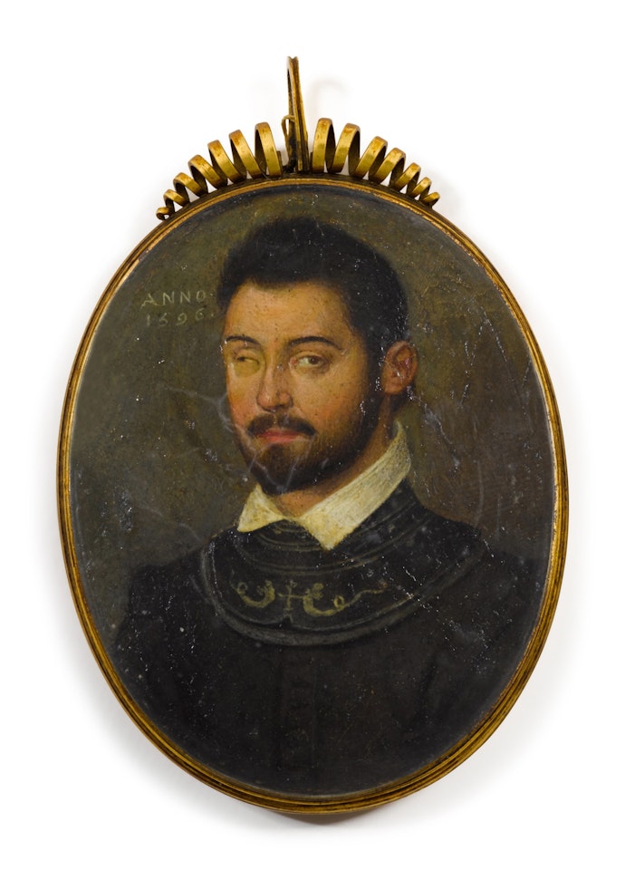 Portrait of a gentleman, bust length by Italian School