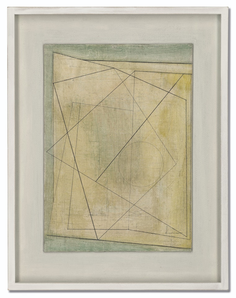 March 19-54 (single circle) by Ben Nicholson, O.M.