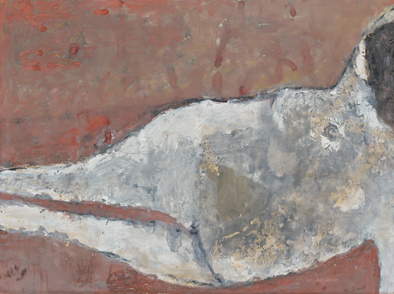 Reclining Nude by William Scott