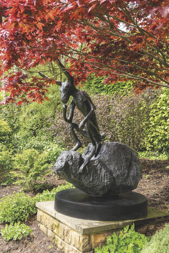 Thinker on Rock by Barry Flanagan