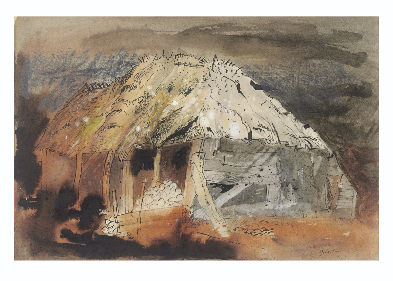 Barn in Hampshire by John Piper