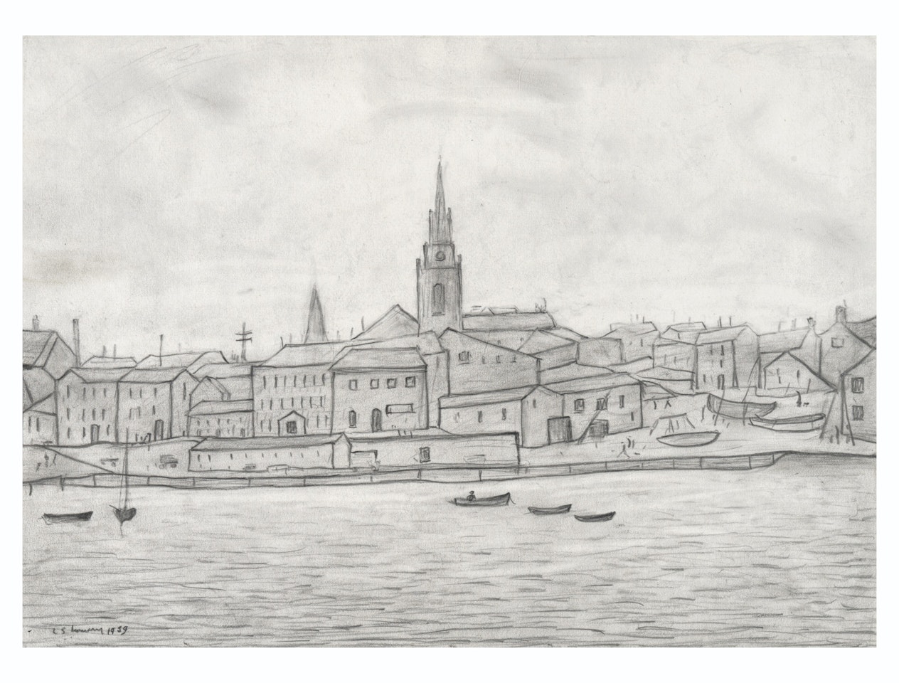 Berwick-upon-Tweed Harbour by Laurence Stephen Lowry