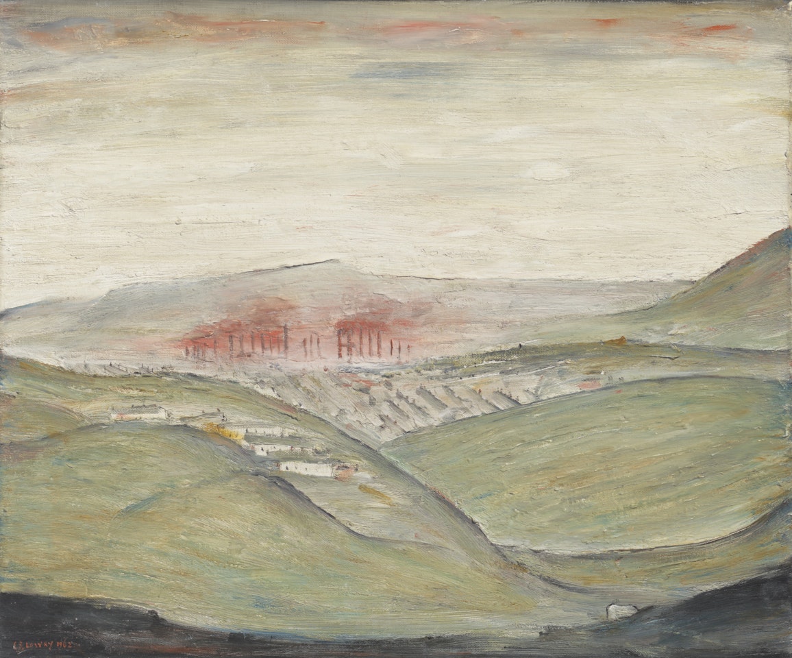 Ebbw Vale Steel Works by Laurence Stephen Lowry