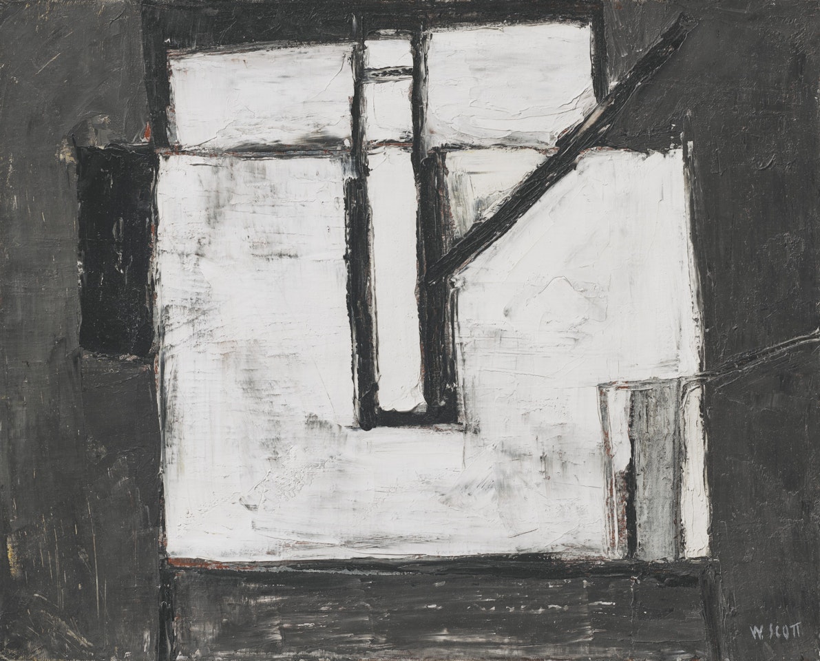 Black and White Coffee Pot by William Scott