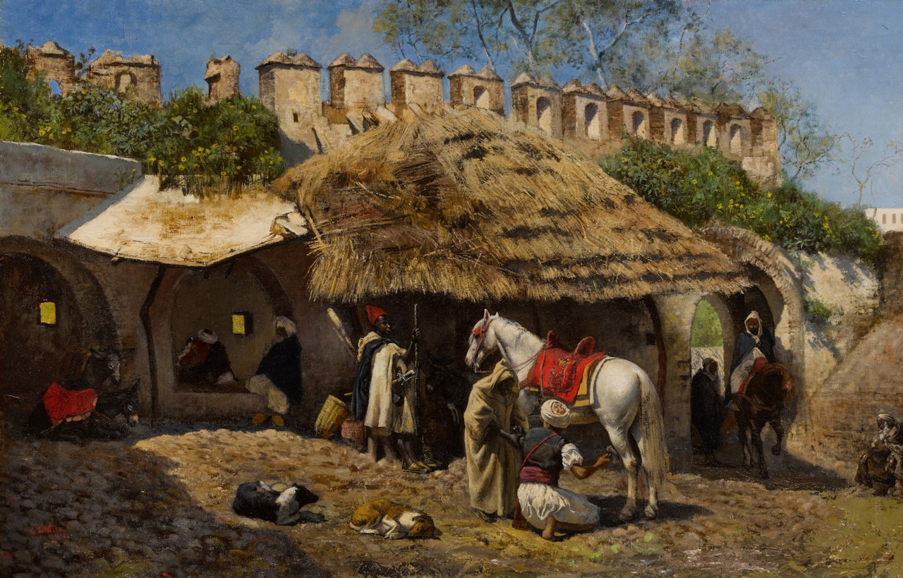 Blacksmith's Shop at Tangiers by Edwin Lord Weeks