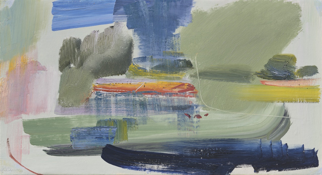 Sussex River, Bridge and Weir by Ivon Hitchens