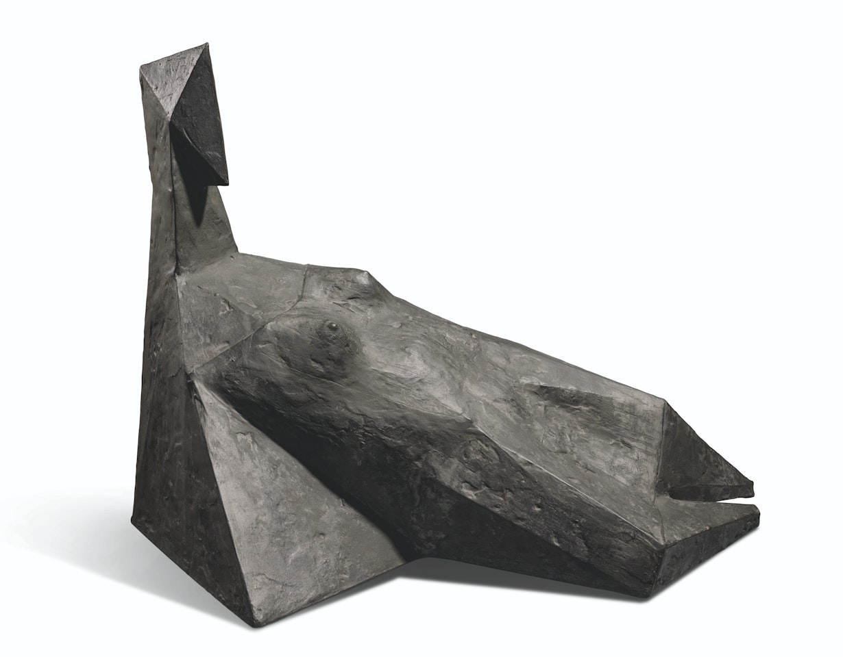 Black Reclining Elektra by Lynn Chadwick