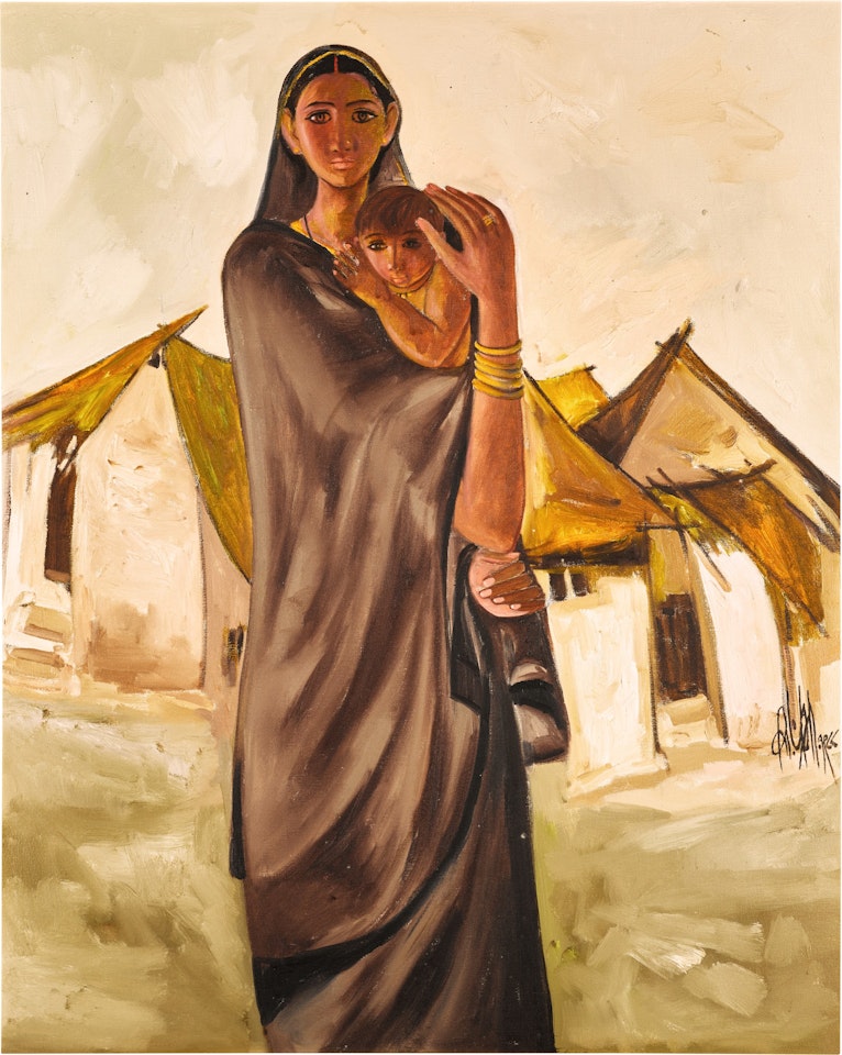 Untitled (Mother and Child) by B Prabha