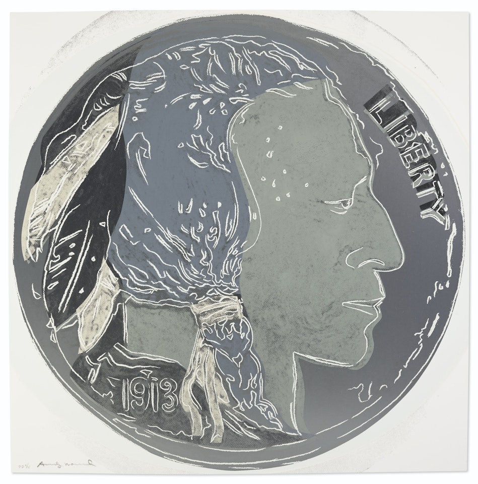 Indian Head Nickel, from Cowboys and Indians by Andy Warhol