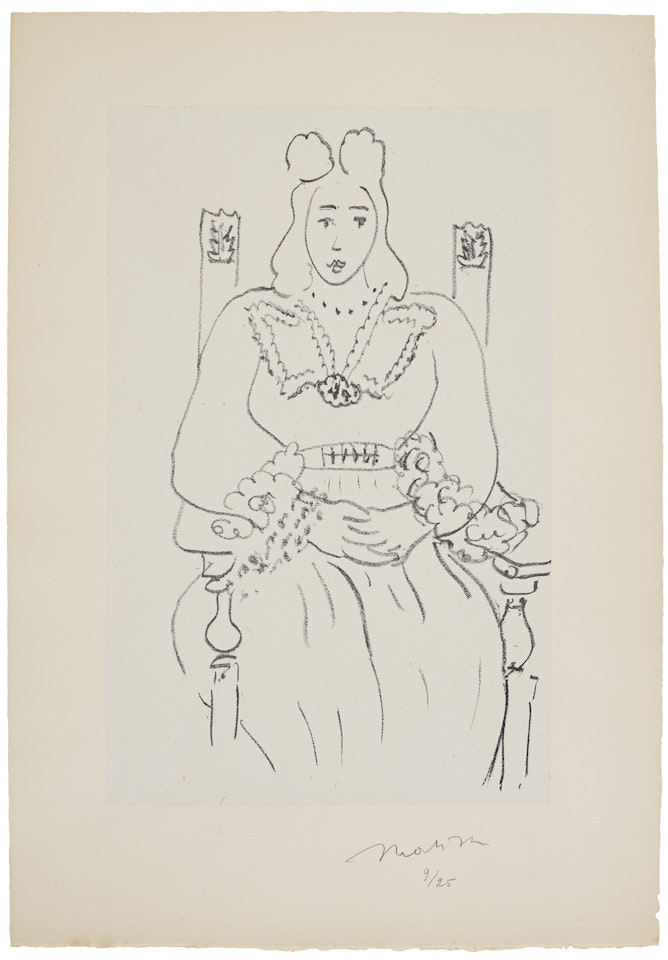 Étude pour Poèmes de Charles d'Orléans by Henri Matisse