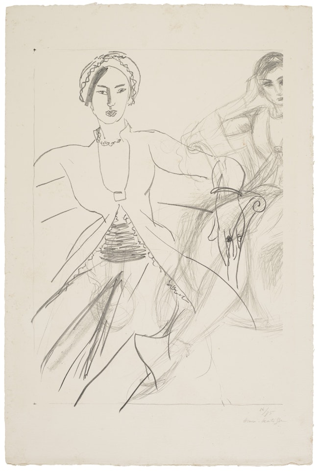 Personnage de gauche de la pl. 125 bis by Henri Matisse